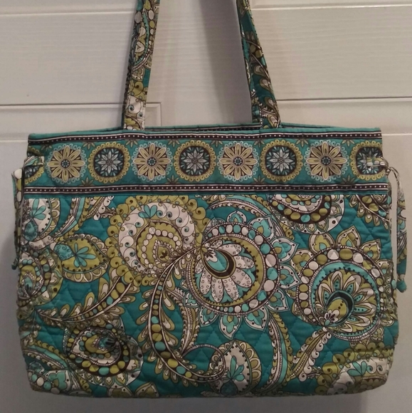Vera Bradley Peacock Tie Tote - Picture 1 of 2